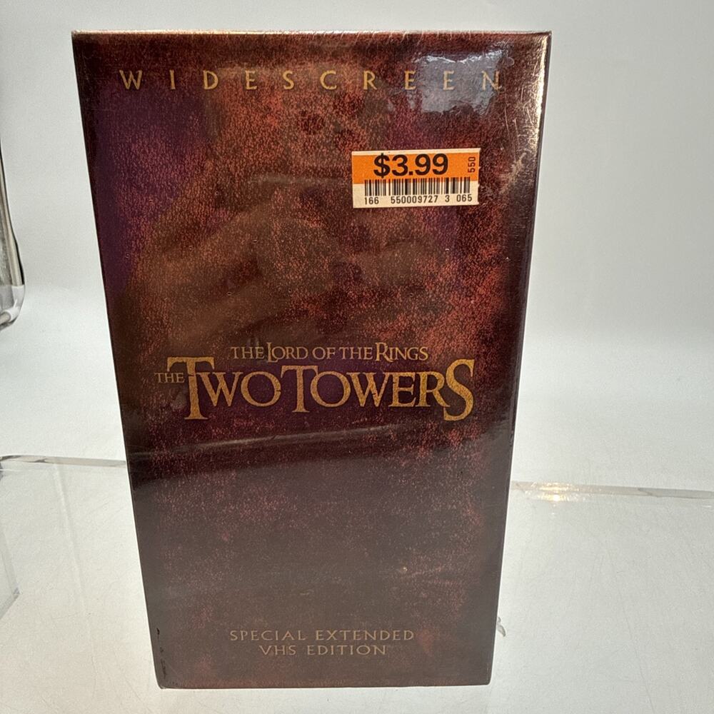 The Lord of the Rings: The Two Towers VHS Special Extended 2003 New Sealed 🔥